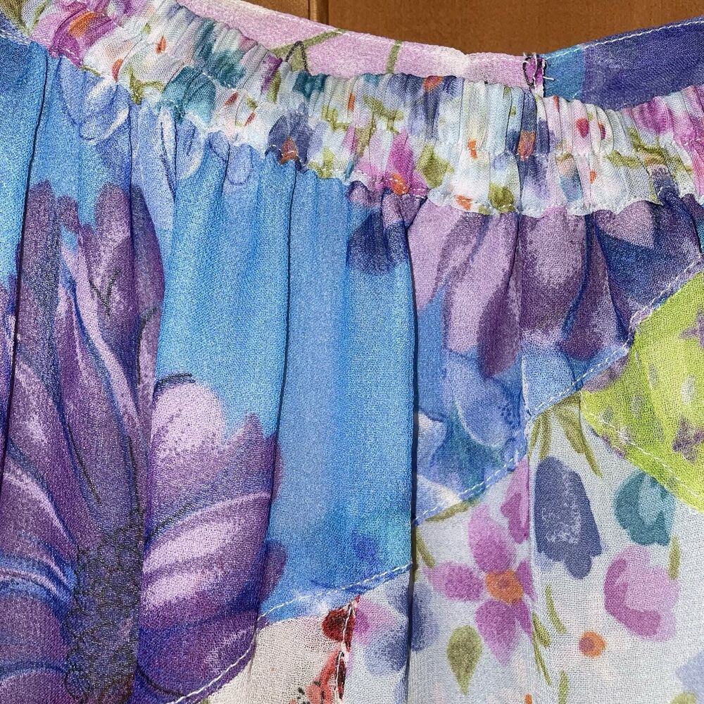 Sacred Threads S Beaded Patchwork Maxi Skirt Boho… - image 6